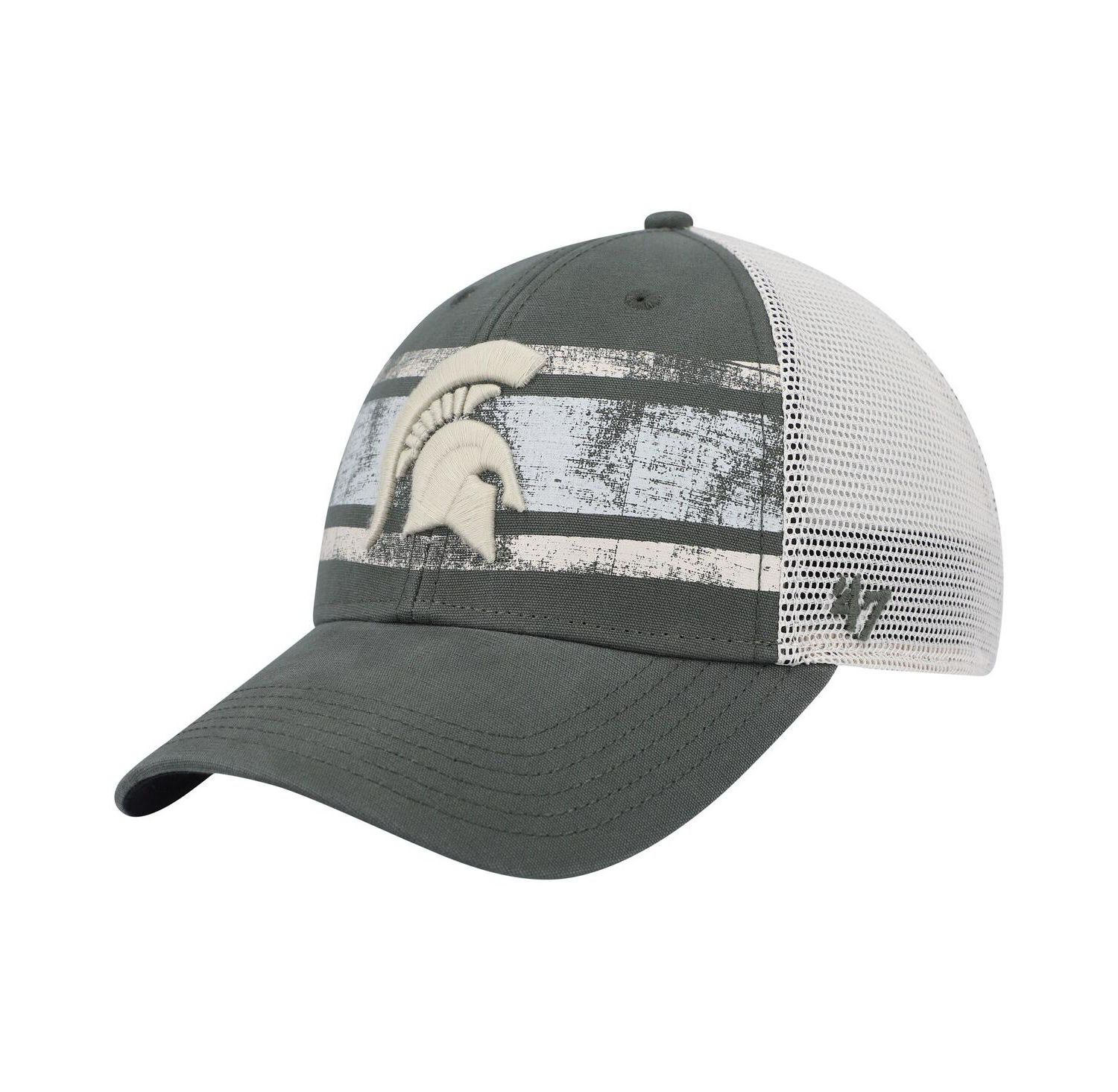 Men's Green, White Michigan State Spartans Interlude MVP Trucker Snapback Hat