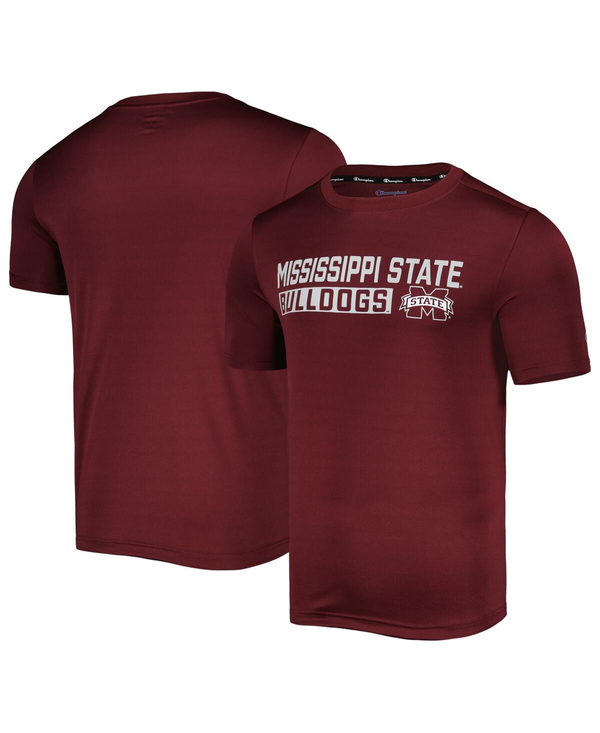 CHAMPION MEN'S CHAMPION MAROON MISSISSIPPI STATE BULLDOGS IMPACT KNOCKOUT T-SHIRT