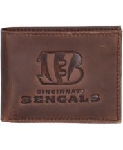 Eagles Wings Pittsburgh Pirates Leather Bifold Wallet in Brown for