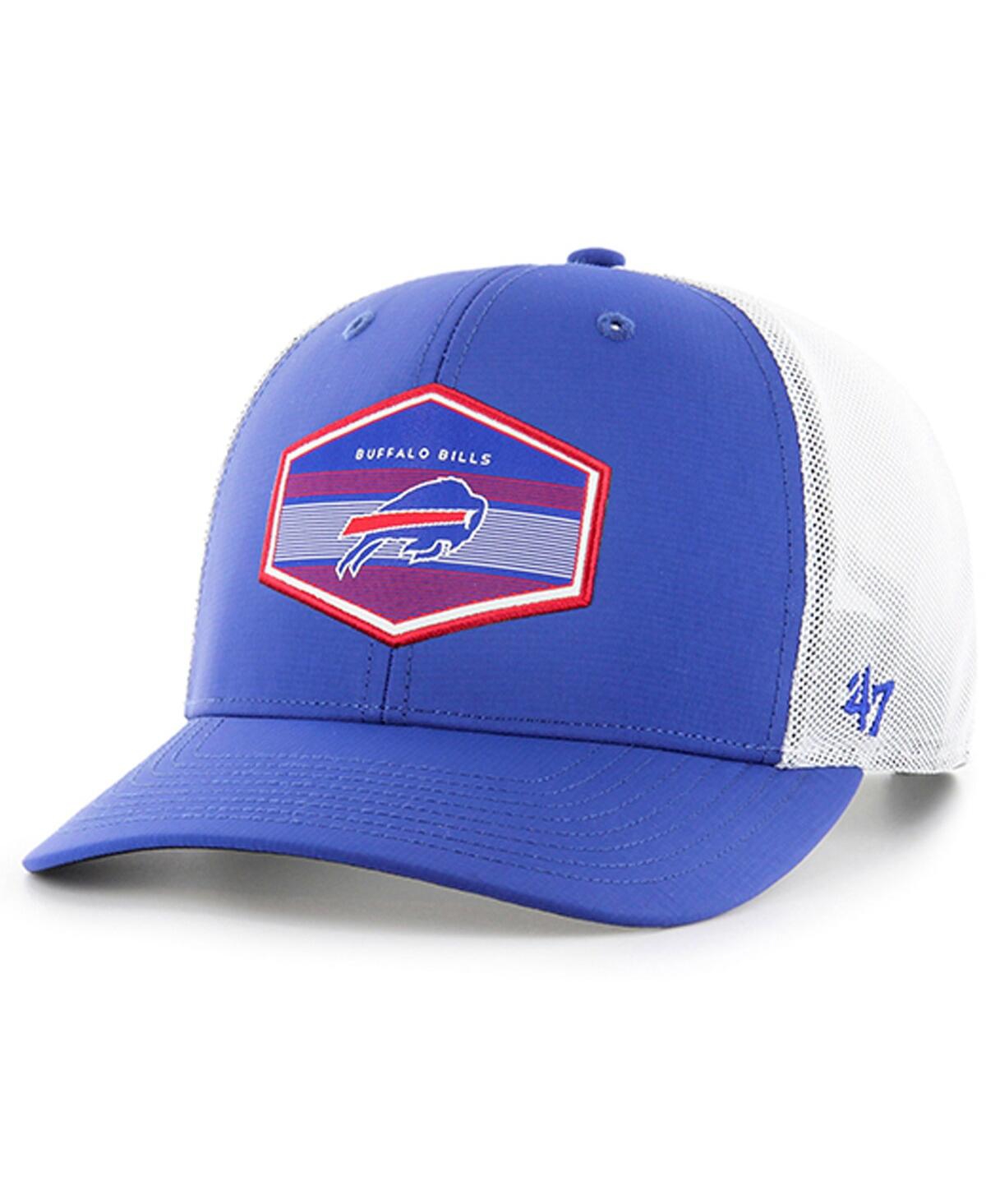Men's '47 BrandBuffalo Bills Burgess Trucker Adjustable Hat - Royal