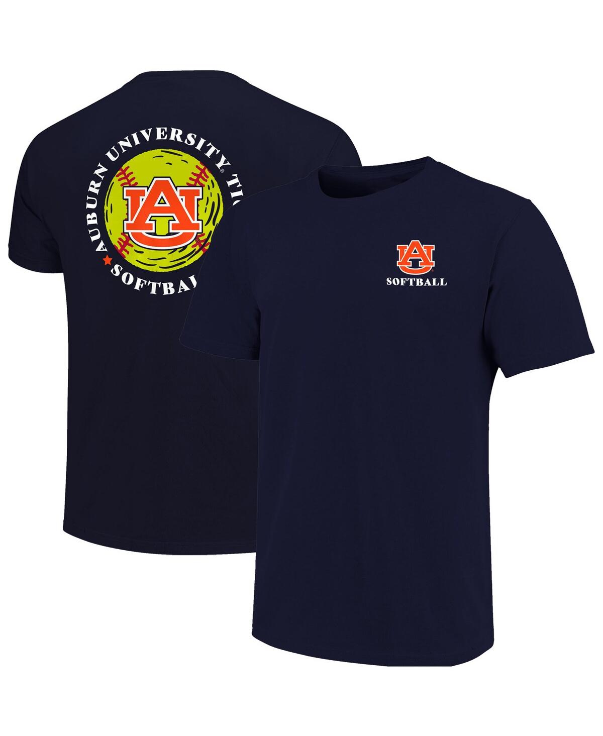 Image One Men's Navy Auburn Tigers Softball Seal T-shirt