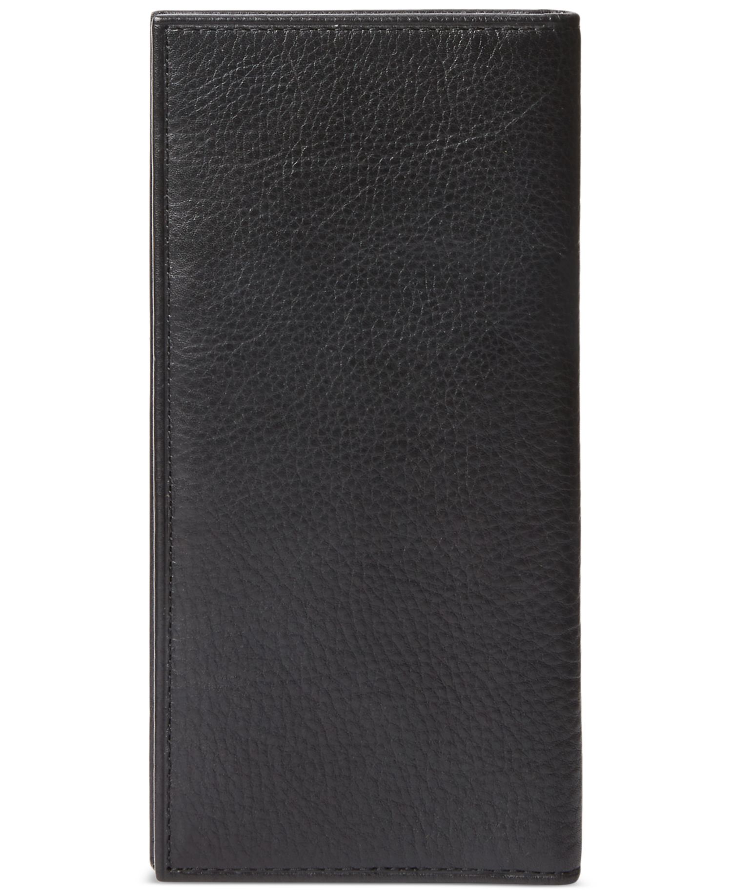 Men's Pebbled Leather Narrow Wallet