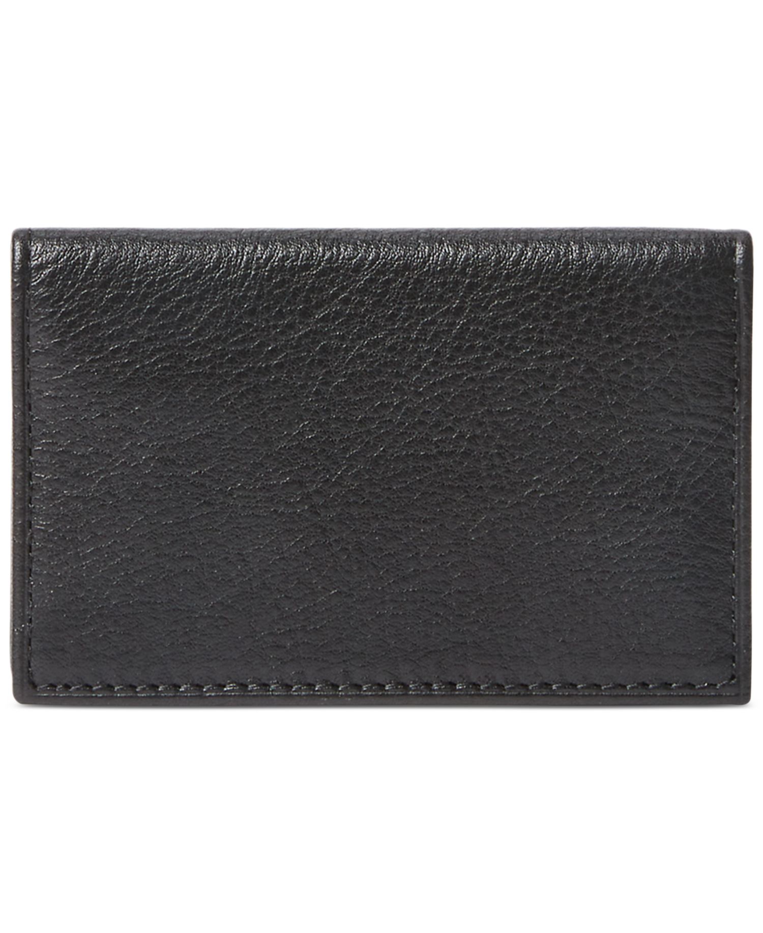 Men's Pebbled Leather Card Wallet