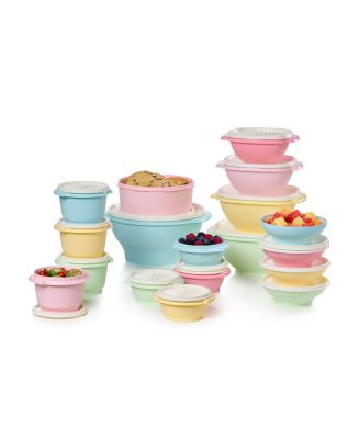 Tupperware Christmas Holiday Stacking Cookie Canisters Containers 10 Pcs