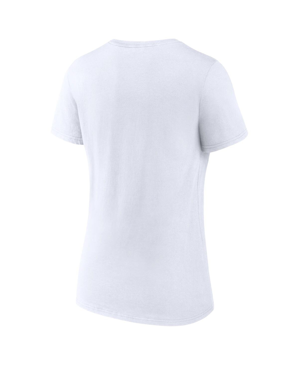 Fanatics Women's  White Denver Nuggets 2023 Western Conference Champions Locker Room Plus Size V-neck In White