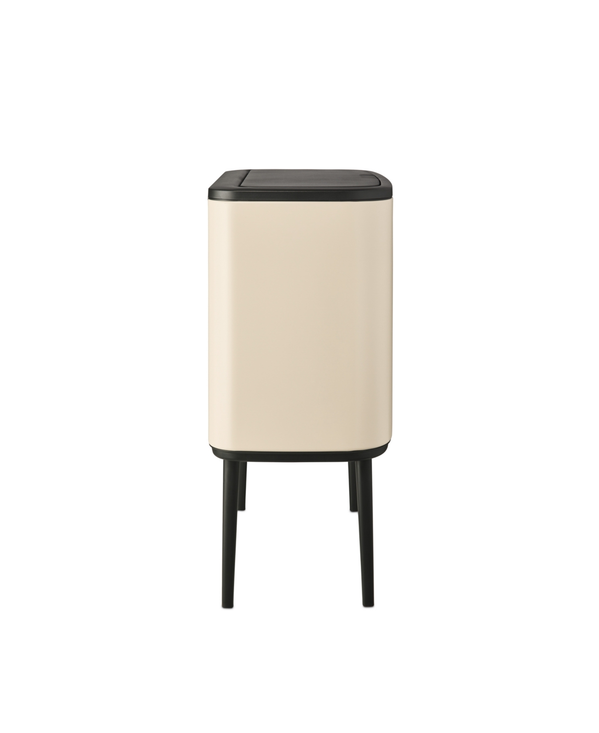 Shop Brabantia Bo Touch Top Dual Compartment Trash Can, 3 Plus 6 Gallon, 11 Plus 23 Liter In Soft Beige