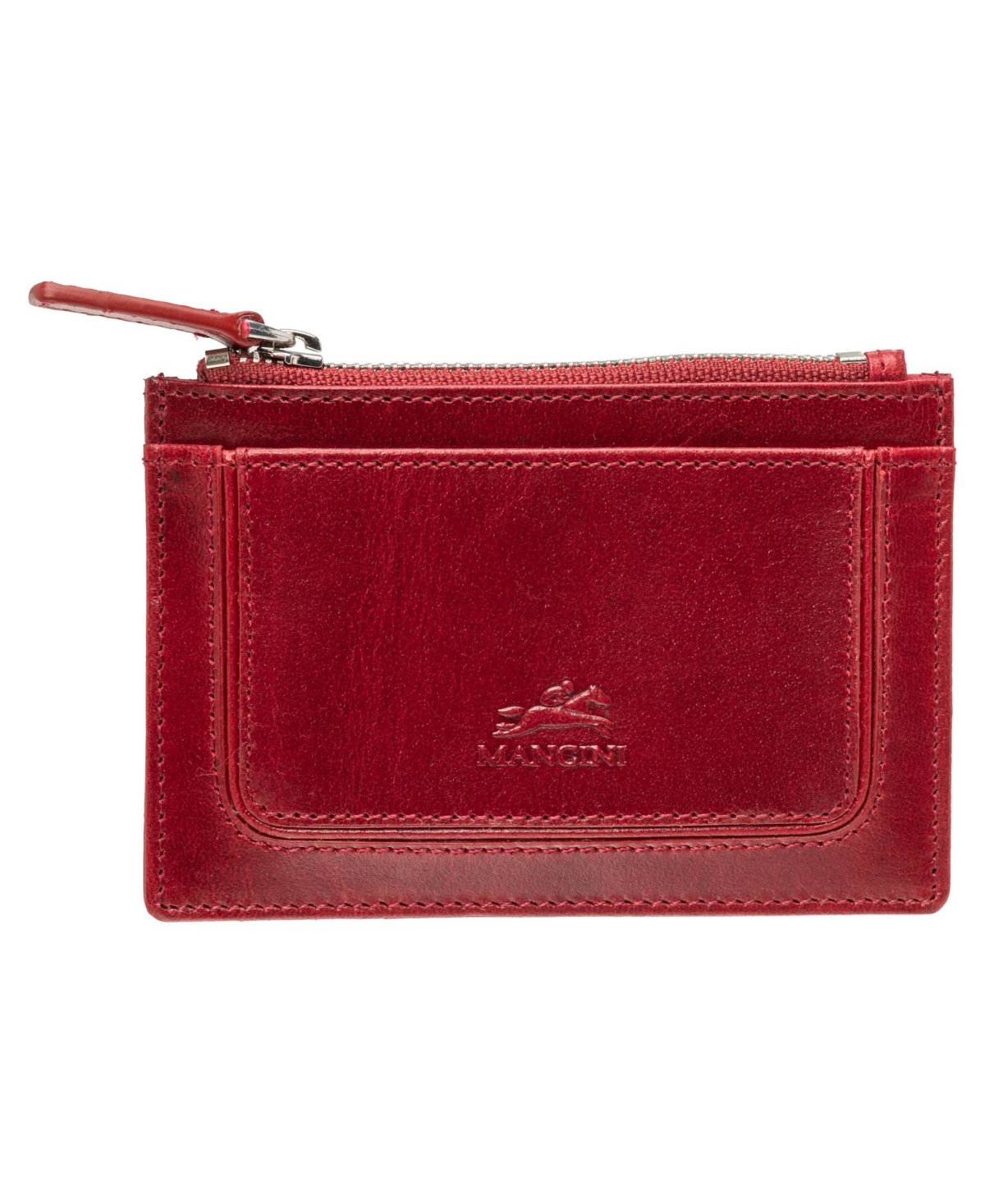 Mancini South Beach Rfid Secure Card Case And Coin Pocket In Pink