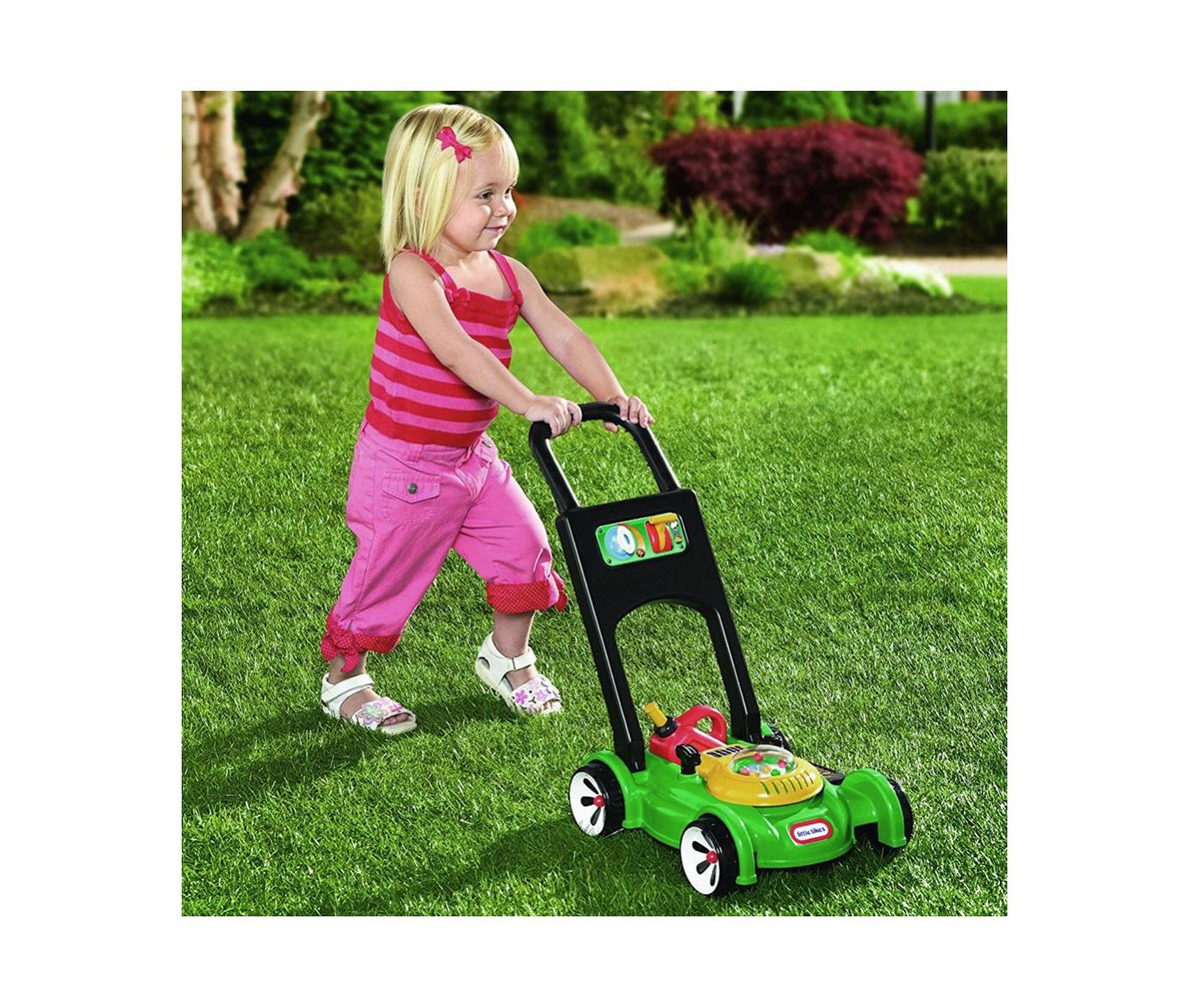 Детские игрушки Little Tikes Gas 'N Go Walking Push Lawn Mower, 2-Piece Set, Ages 18 Months+ — фото 2