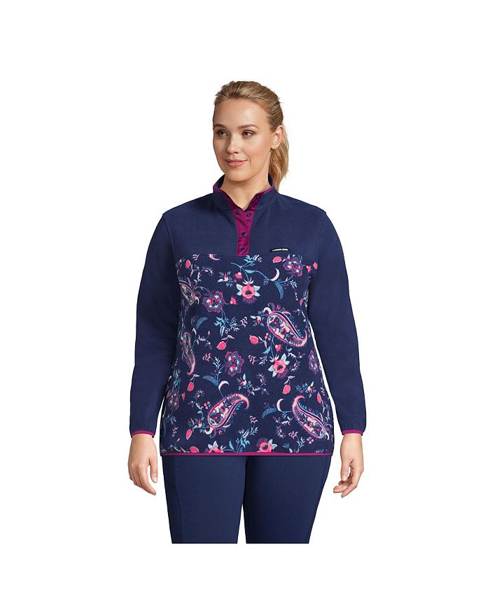 Heritage fleece sales snap neck pullover