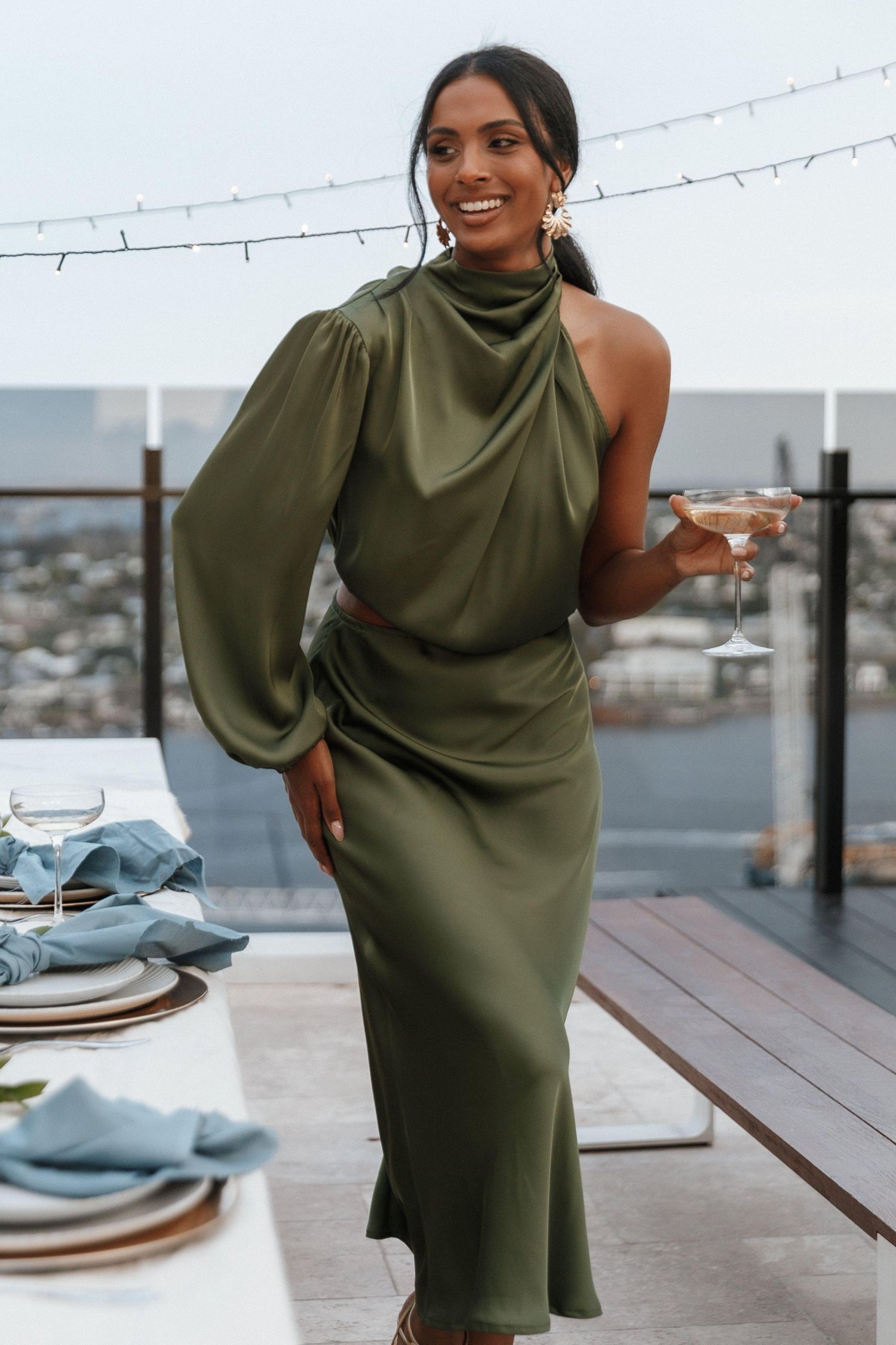 Women's Amelie One Shoulder Maxi Dress