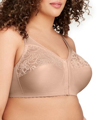 Women's Full Figure Plus Size MagicLift Front Close Support Bra 1200