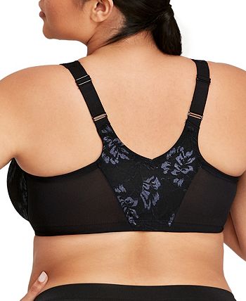 Wonderience Post-Surgical Bra Wide Adjustable Straps with Front Closure  Wirefree