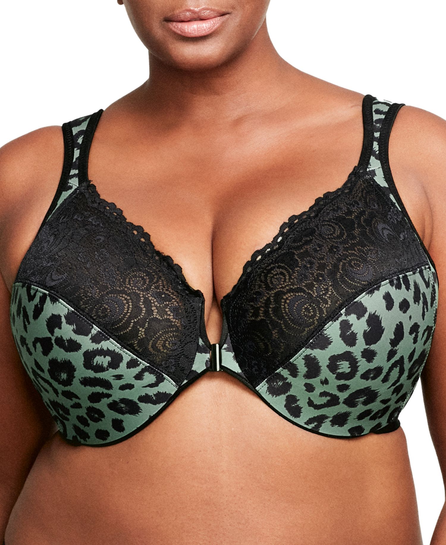 Women's Full Figure Plus Size Wonderwire Front Close Bra 1245