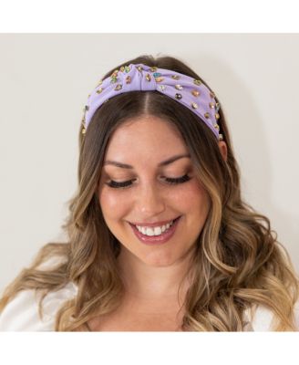 Women's Traditional Knot Headband - Purple Gem