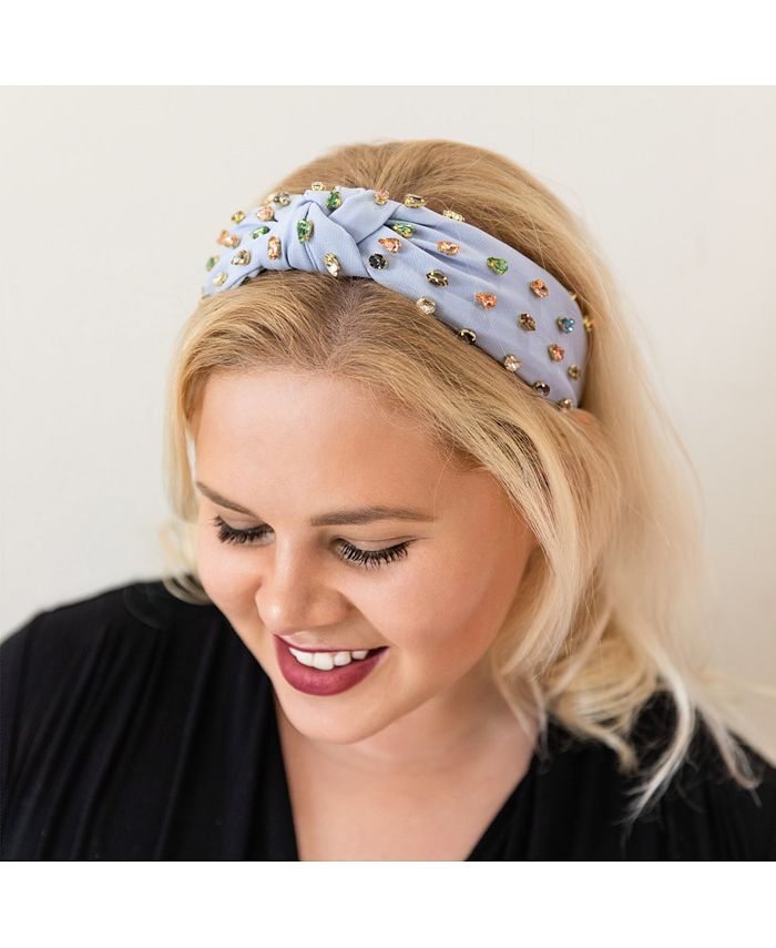 Headbands of Hope Women's Traditional Knot Headband Light Blue Gem Macy's