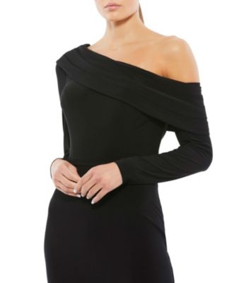 Women's Ieena Drop Shoulder Long Sleeve Column Gown