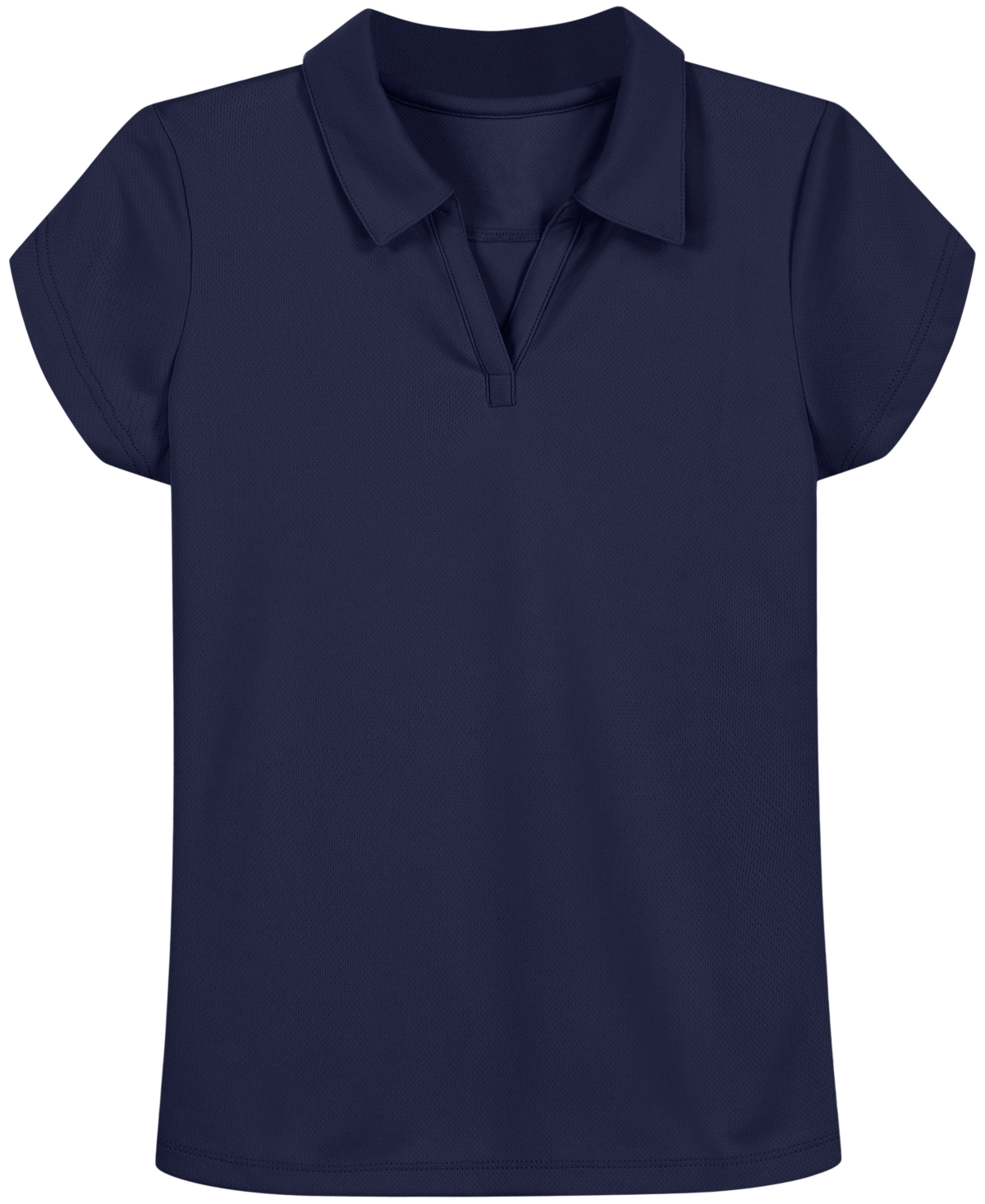 Nautica Big Girls Plus Uniform Short Sleeve Knit Performance Polo Shirt
