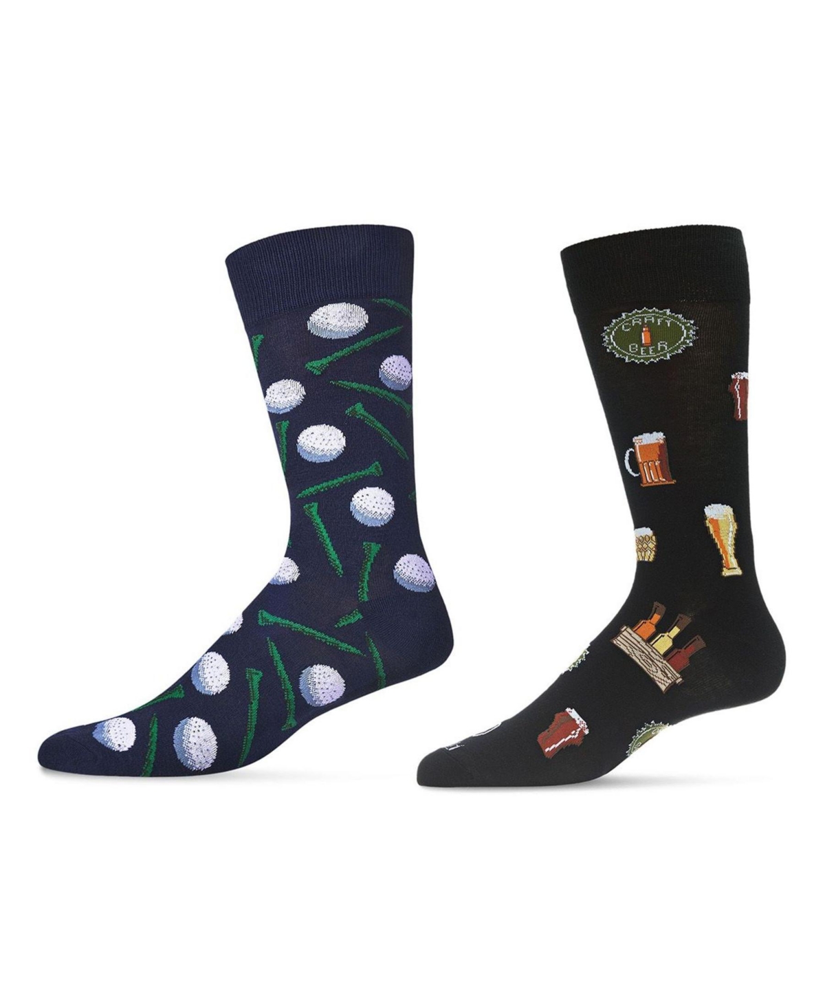 Men's Golf Socks, Pack of 2 - Navy-Navy