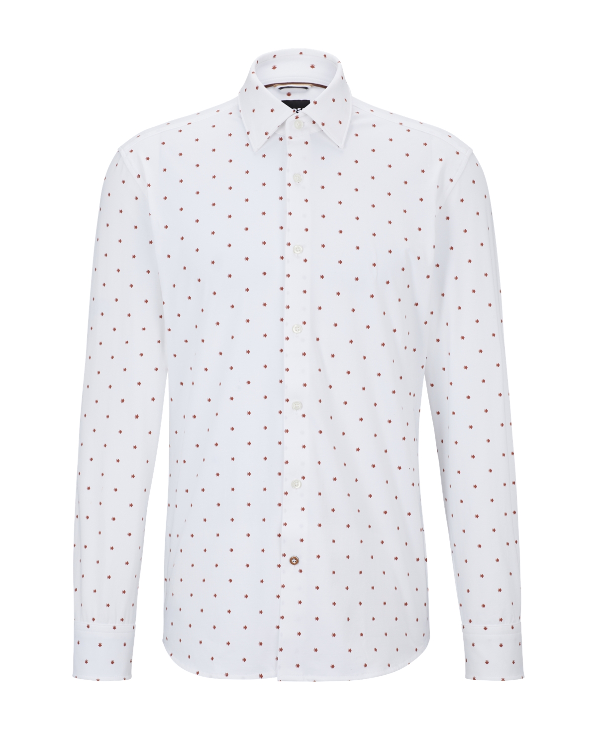 Boss by Hugo Boss Men's Printed Stretch Cotton Slim-Fit Dress Shirt