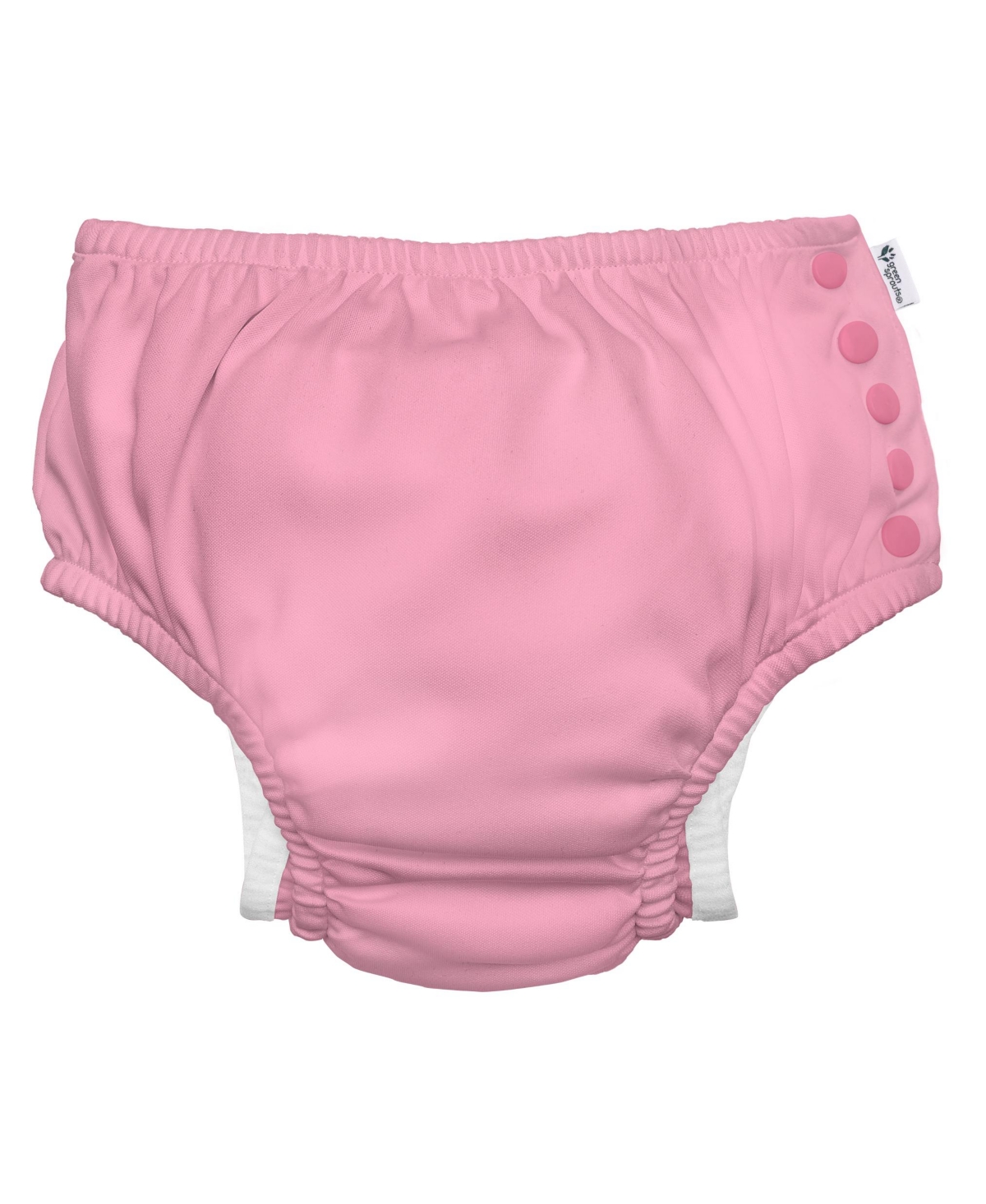 Green Sprouts Baby Girls Snap Swim Diaper In Hot Pink