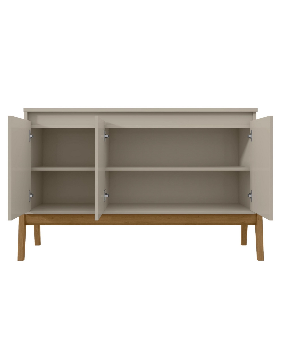 MANHATTAN COMFORT GALES 48.5" MEDIUM DENSITY FIBERBOARD 4-DRAWER SIDEBOARD 