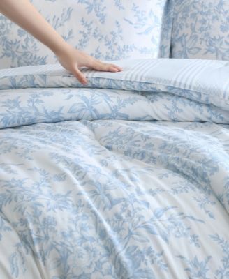 Bedford Cotton Reversible 3 Piece Comforter Set, King