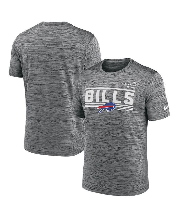 Men's Nike Gray Buffalo Bills Yardline Velocity Performance T-Shirt Size: Small