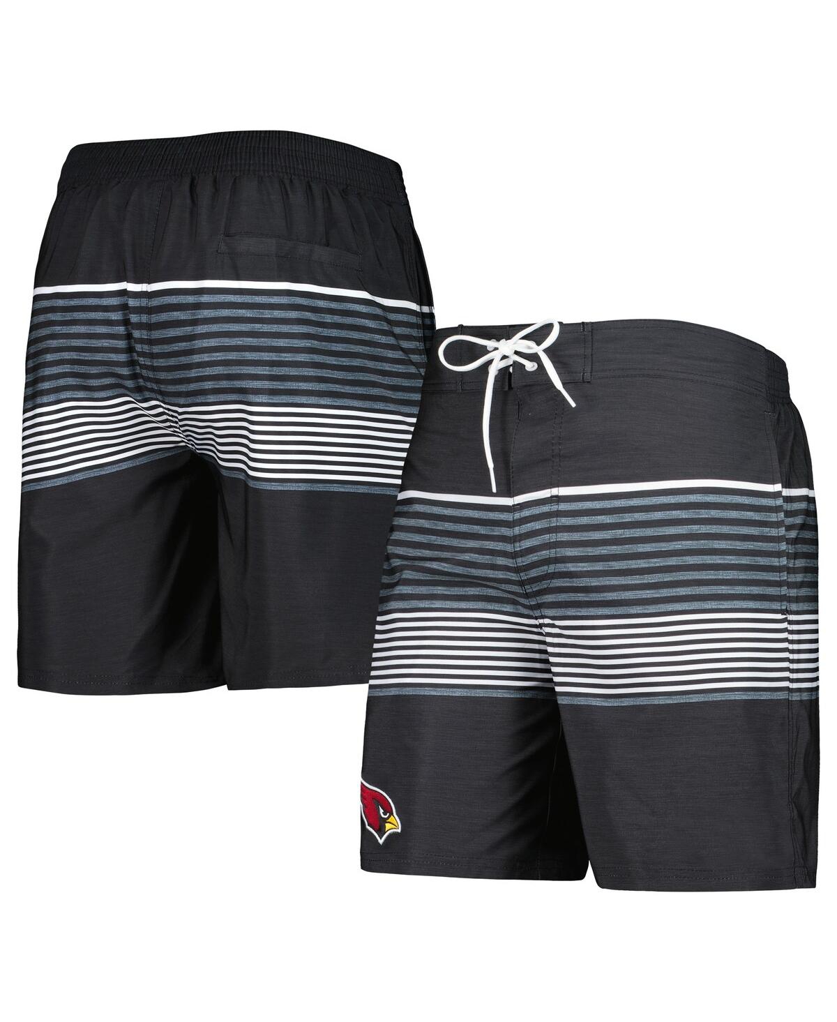 Shop G-iii Sports By Carl Banks Men's  Black Arizona Cardinals Coastline Volley Swim Shorts