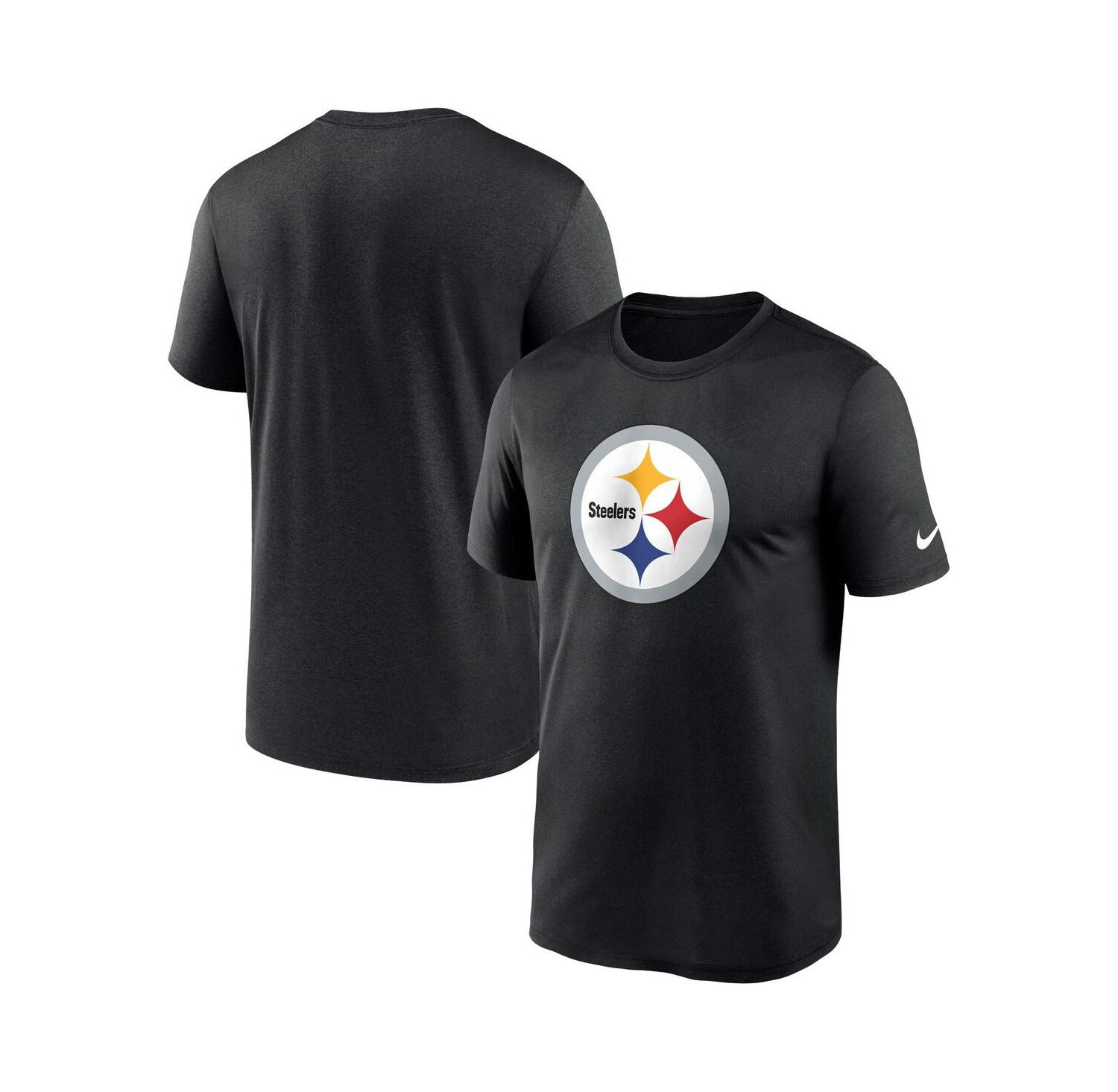 Men's Black Pittsburgh Steelers Legend Logo Performance T-shirt