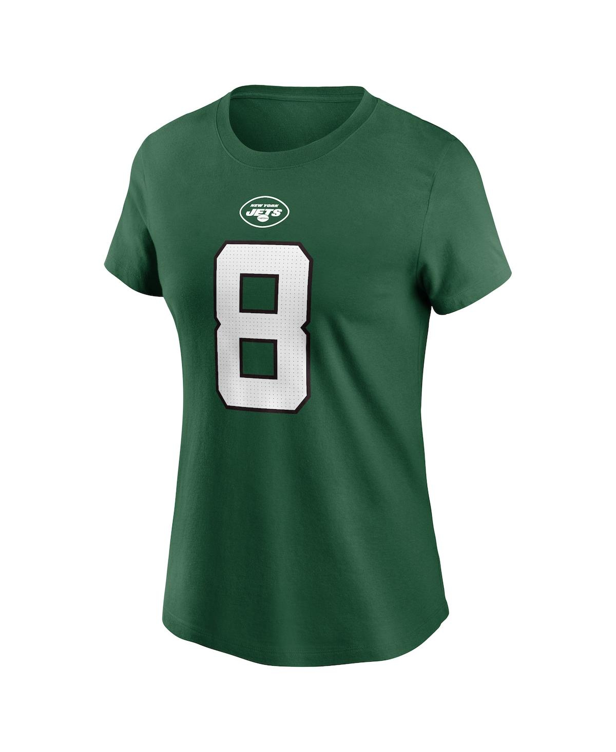 Shop Nike Women's  Aaron Rodgers Green New York Jets Player Name And Number T-shirt