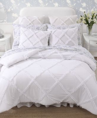 Norah Solid Microfiber 3 Piece Comforter Set, Full/Queen