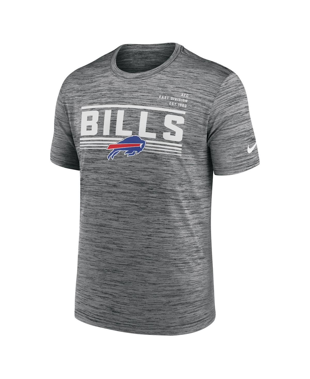 Shop Nike Men's  Gray Buffalo Bills Yardline Velocity Performance T-shirt