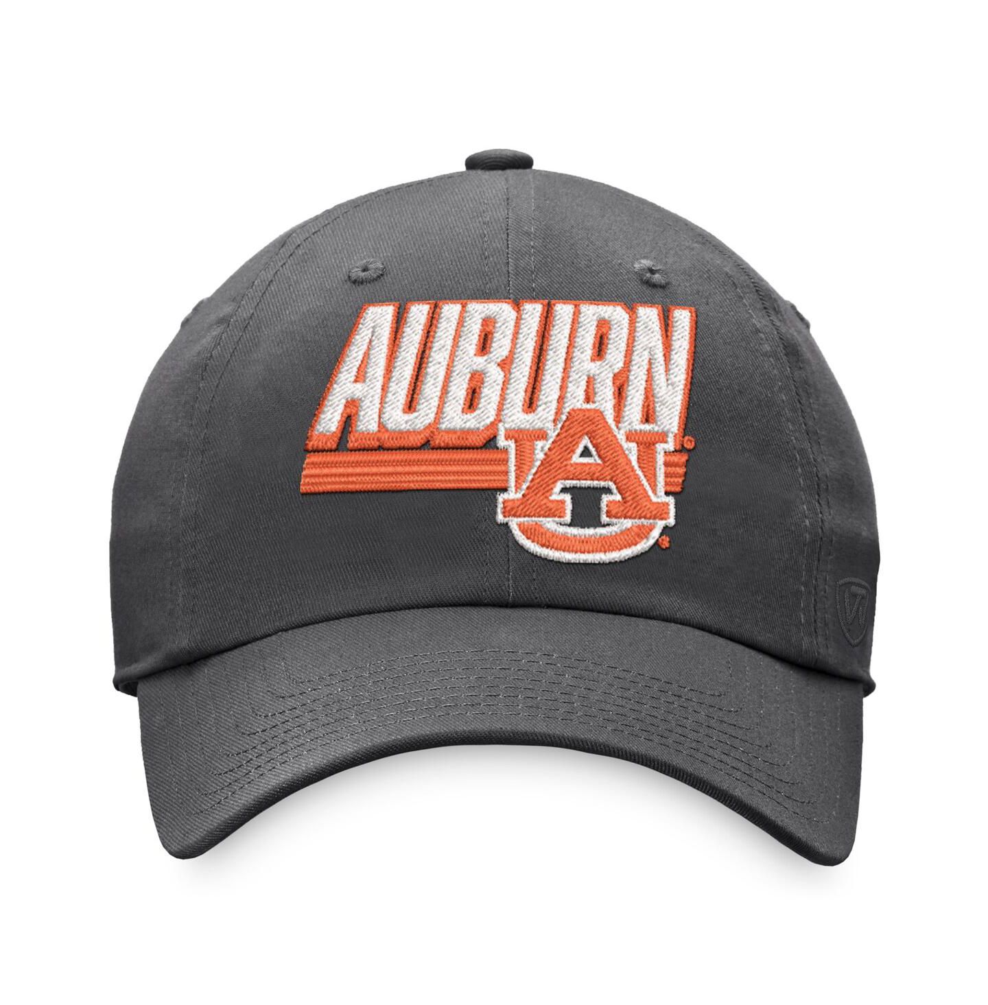 Мужская кепка Top of the World Charcoal Auburn Tigers Slice Adjustable Hat — фото 3