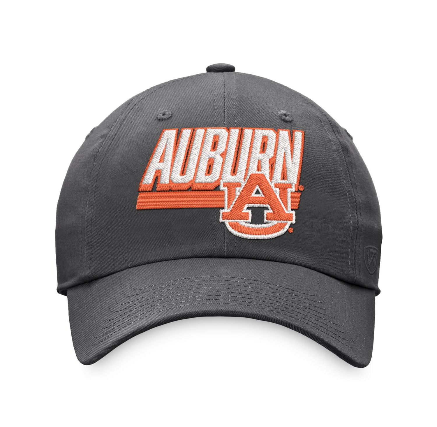 Men's Charcoal Auburn Tigers Slice Adjustable Hat