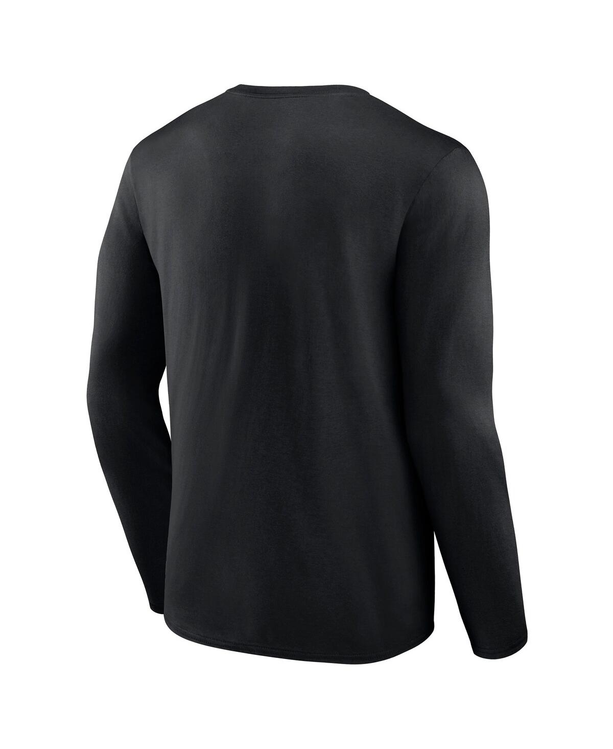 Fanatics Branded Black Carolina Panthers Hometown Collection Sweep Long Sleeve T-shirt In Black