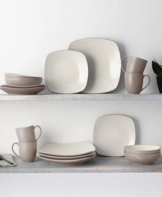 Colorwave Square 16 Pc. Dinnerware Set, Service for 4