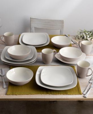 Colorwave Square 16 Pc. Dinnerware Set, Service for 4