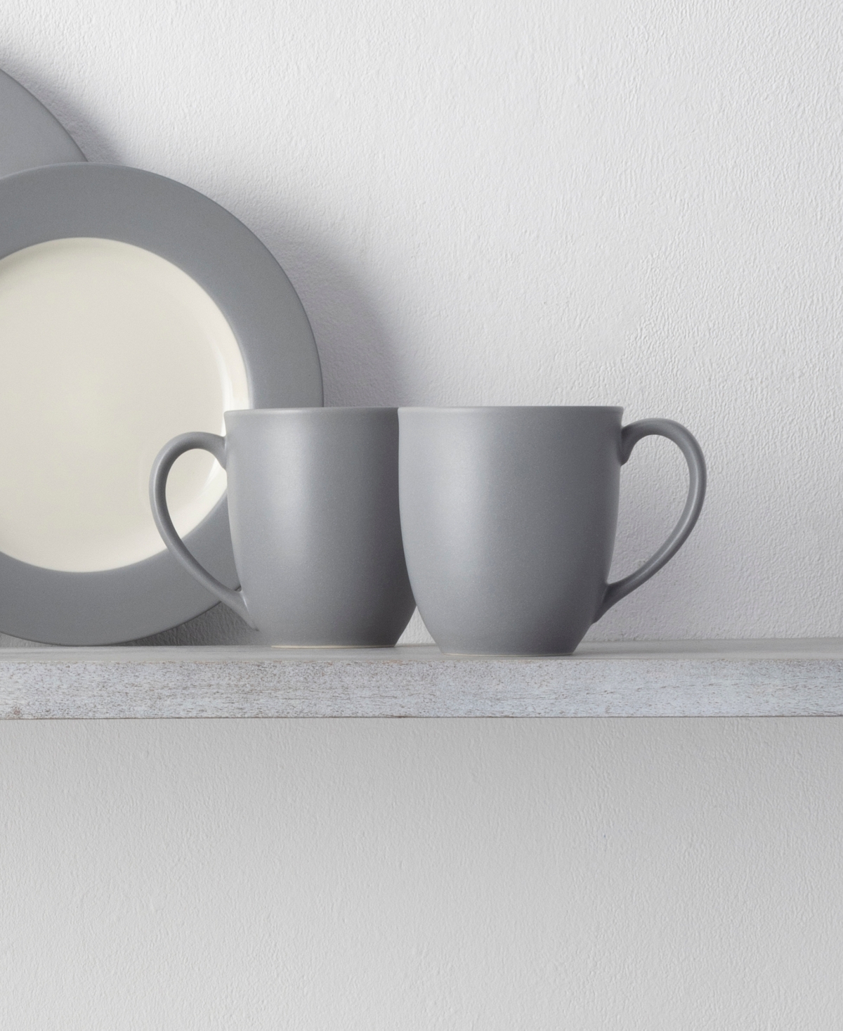 Noritake Colorwave Rim 16-pc. Dinnerware Set, Service For 4 In Gray