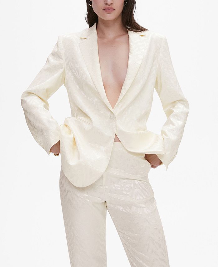 Mango white blazer 2025