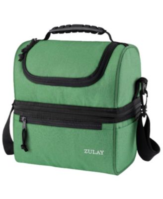 Insulated Lunch Bag Dual Compartment with Adjustable Strap