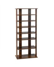 Costway 5-tier Wood Shoe Rack Freestanding Large Shoe Storage