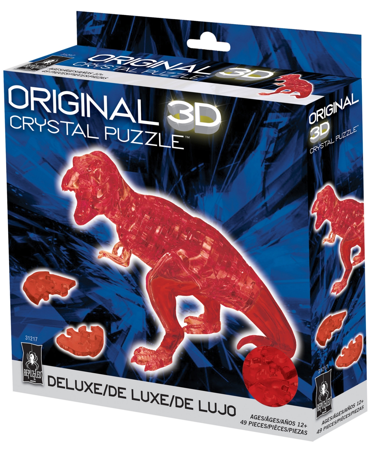 Shop University Games Bepuzzled 3d Crystal Puzzle T-rex, 49 Pieces In No Color