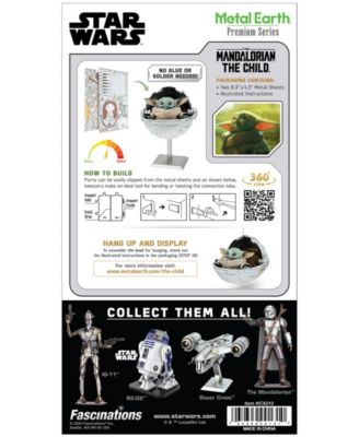 Fascinations Metal Earth Premium Series Iconx 3D Metal Model Kit Star Wars the Mandalorian the Child