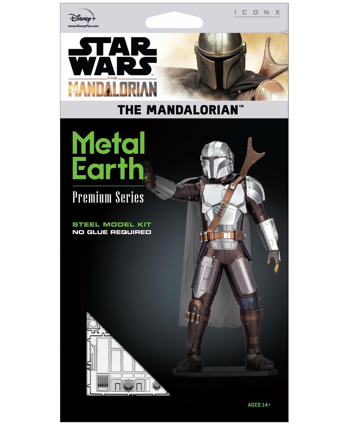 University Games Fascinations Metal Earth Premium Series Iconx 3d Metal Model Kit Star Wars The Mandalorian In No Color