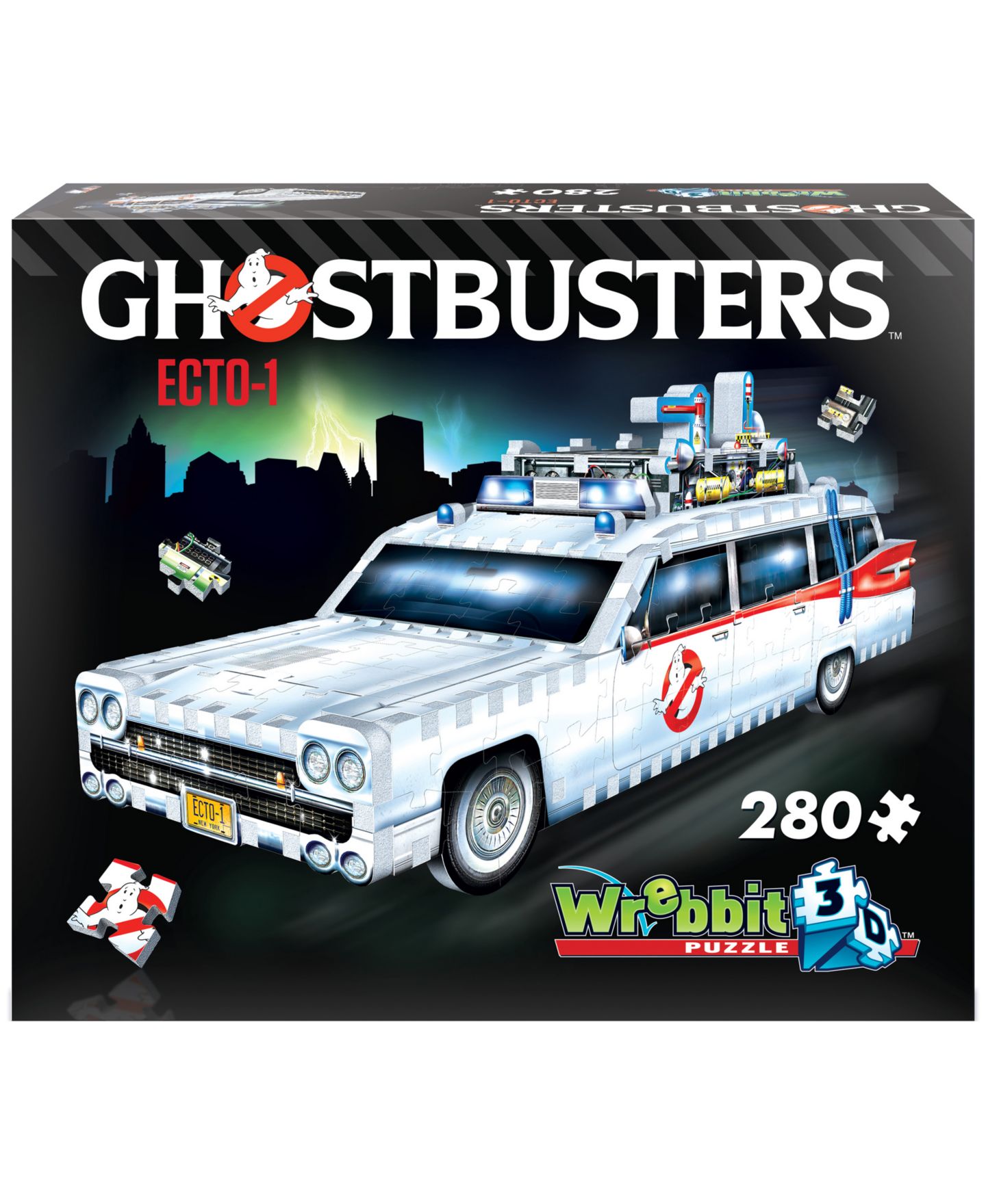 Детский пазл University Games Wrebbit Ghostbusters Ecto-1 280 Pieces 3D Puzzle, Ages 12+ — фото 3