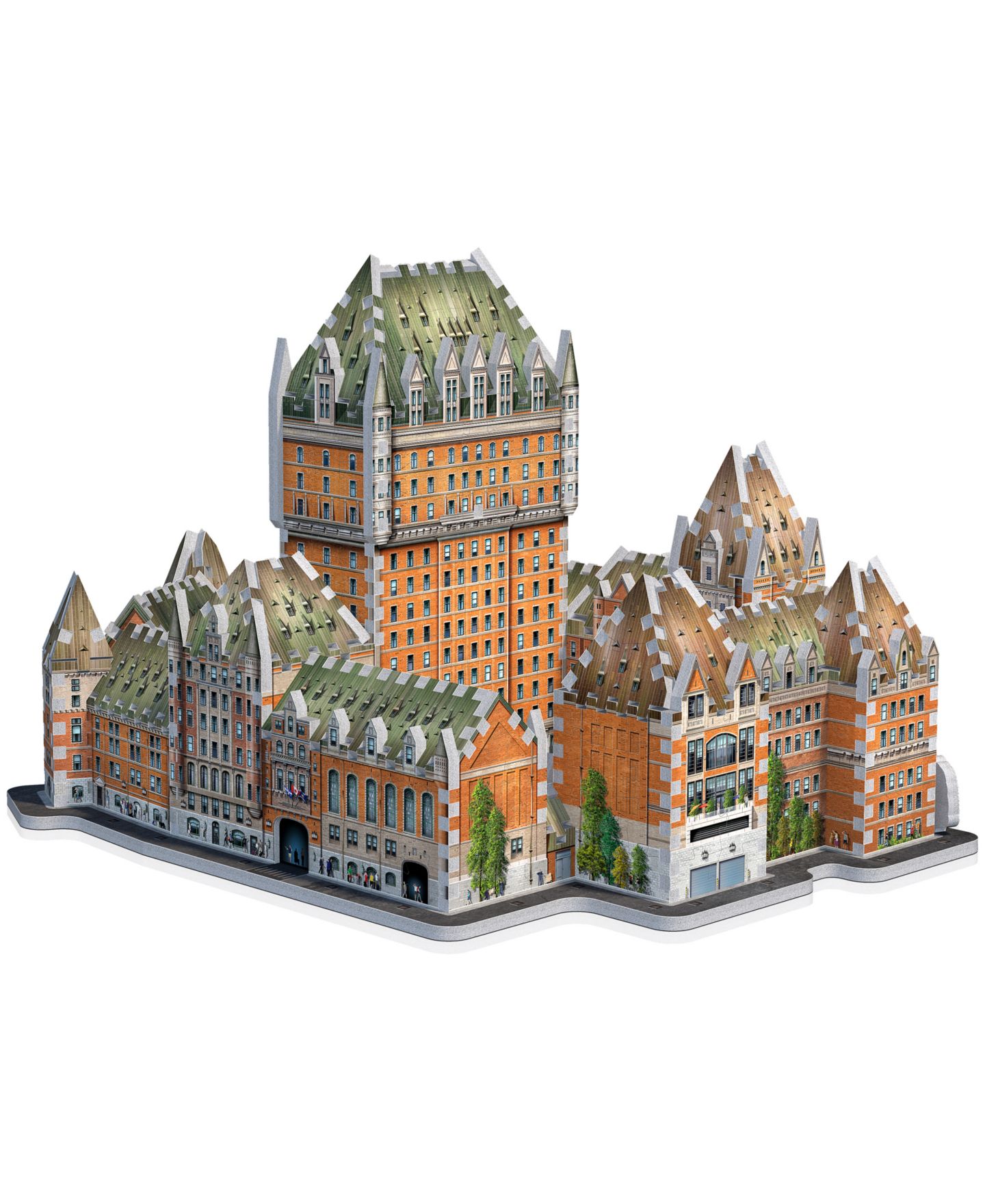 Детский пазл University Games Wrebbit Castles Cathedrals Le Chateau Frontenac 3D Foam-Backed Puzzle, 865 Pieces, Ages 14+ — фото 8