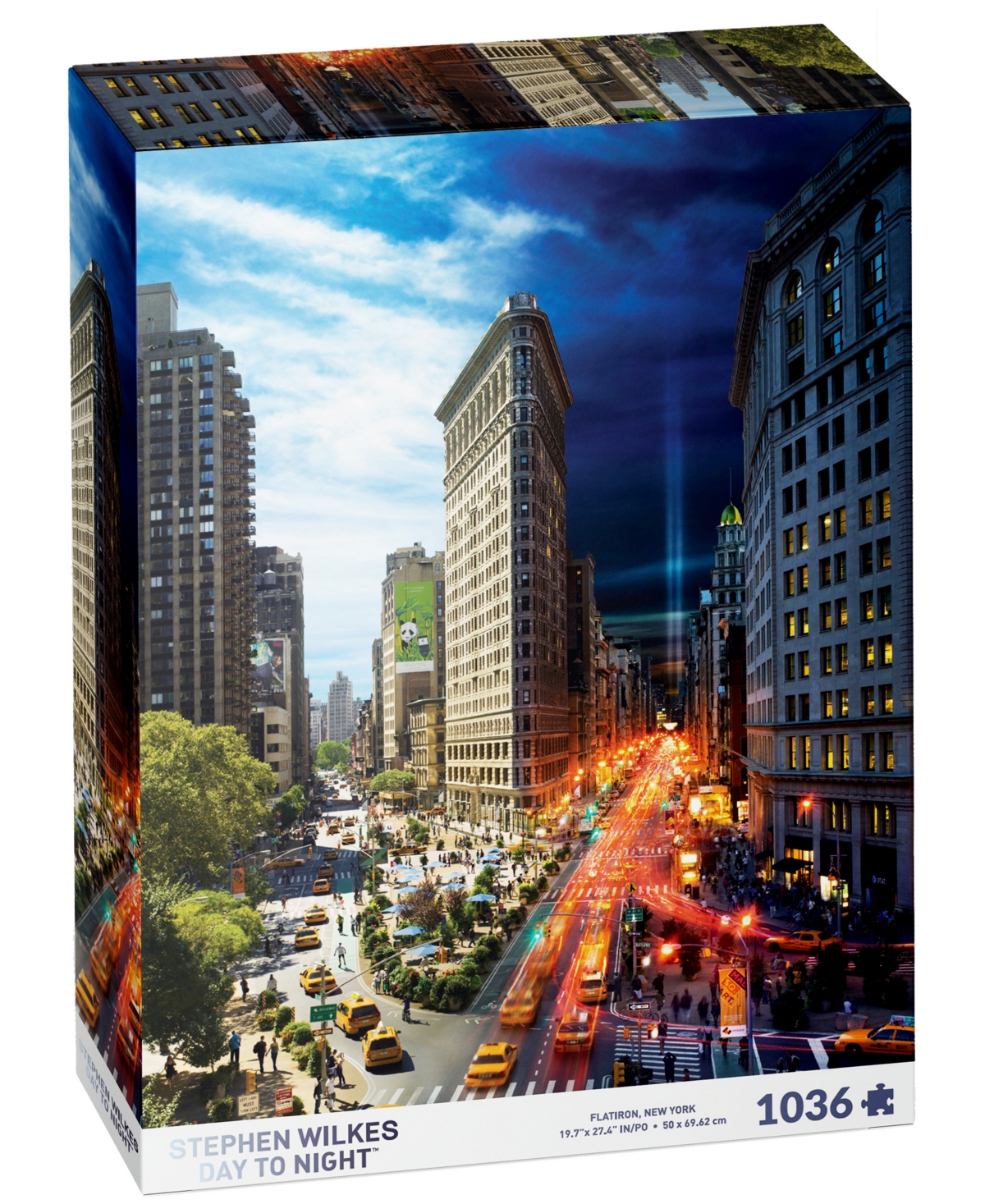 University Games Kids' 4d Cityscape Stephen Wilkes Day To Night Puzzle Flatiron, New York, 1036 Pieces In No Color