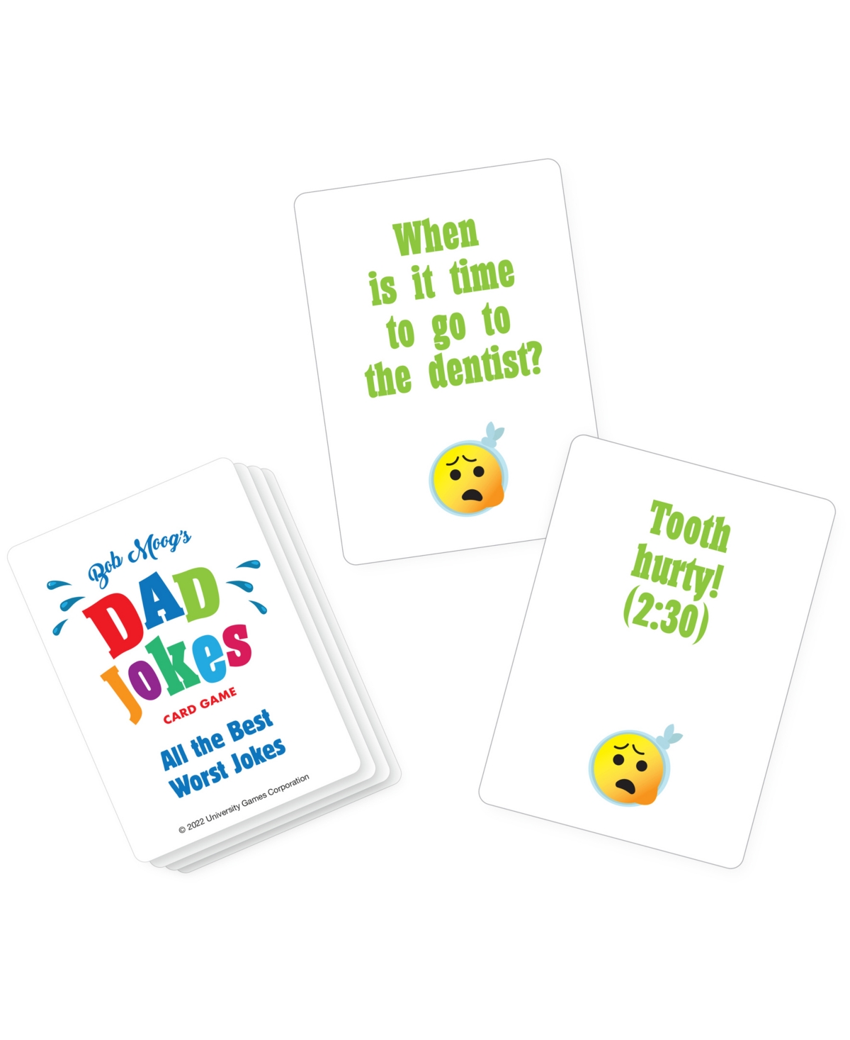 University Games Bob Moog's Dad Jokes Card Game In No Color