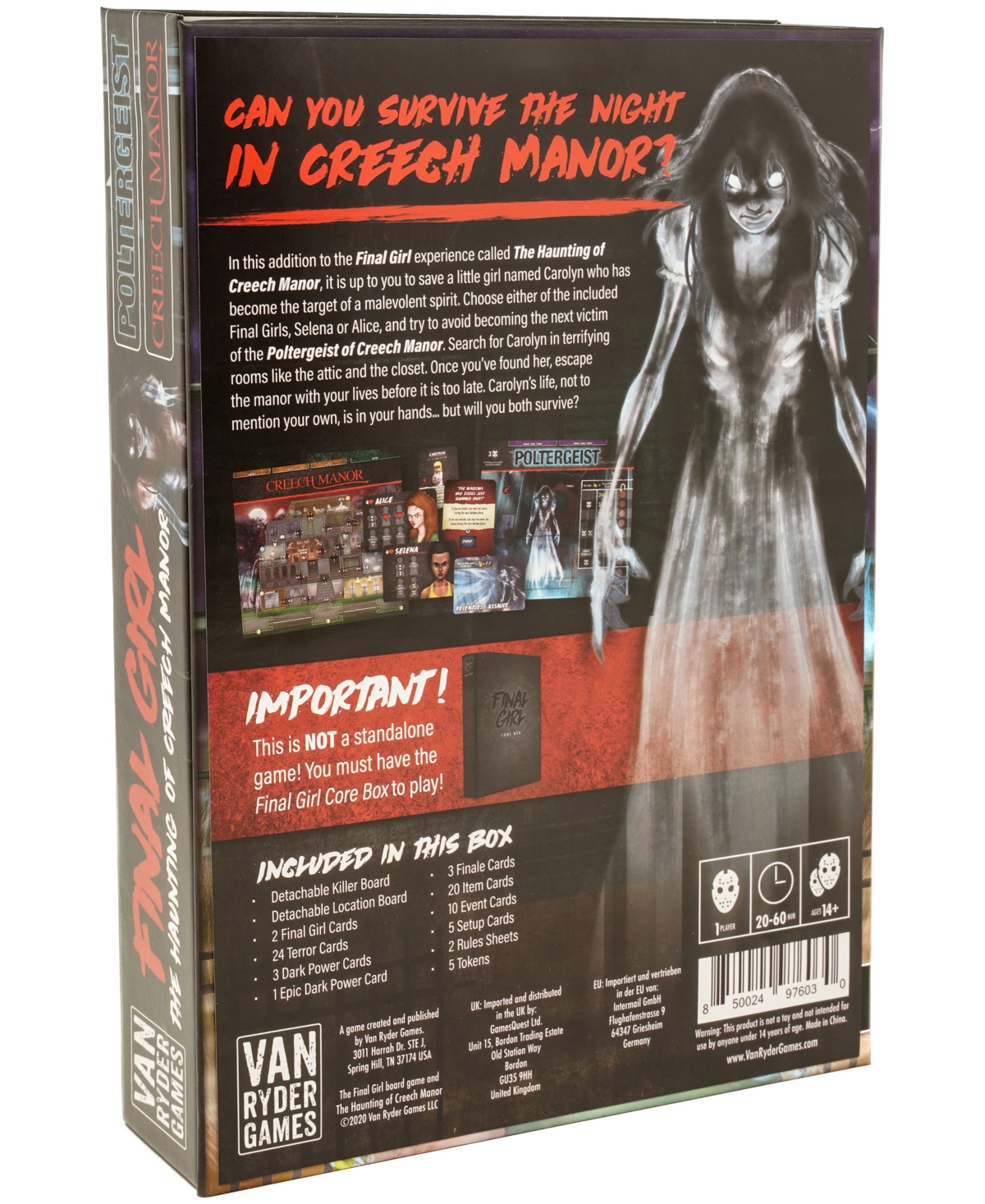 Shop University Games Van Ryder Games Final Girl Feature Film Box The Haunting Of Creech Manor In No Color