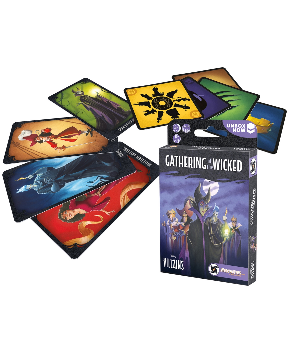 University Games Zygomatic Gathering Of The Wicked Disney Villains A Werewolves Of Miller's Hollow Game In No Color